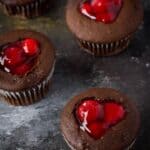 chocolate cherry cupcakes