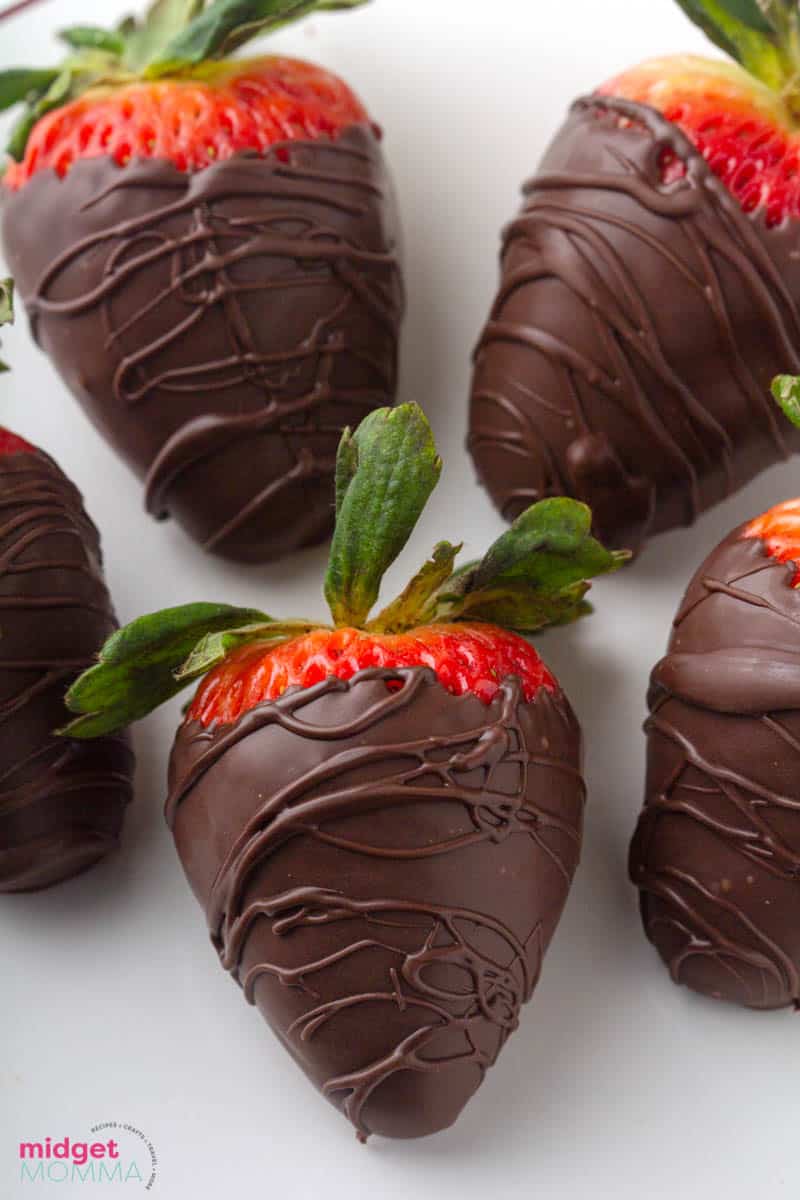 dark chocolate covered strawberries