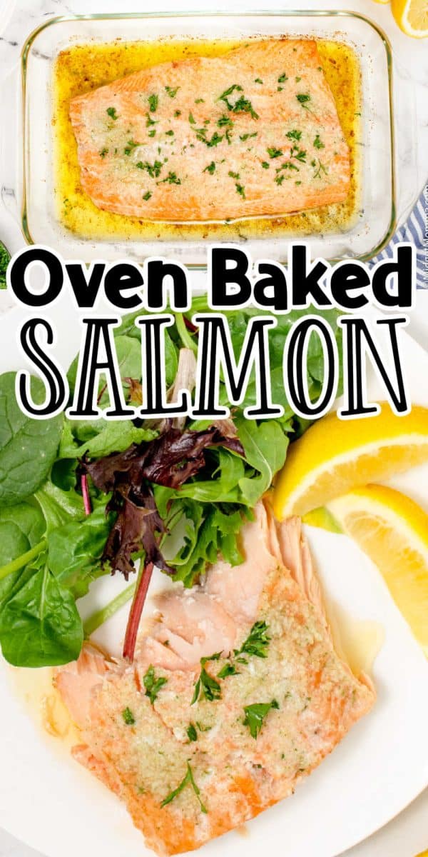 Easy Oven Baked Salmon Recipe - Just 3 ingredients!