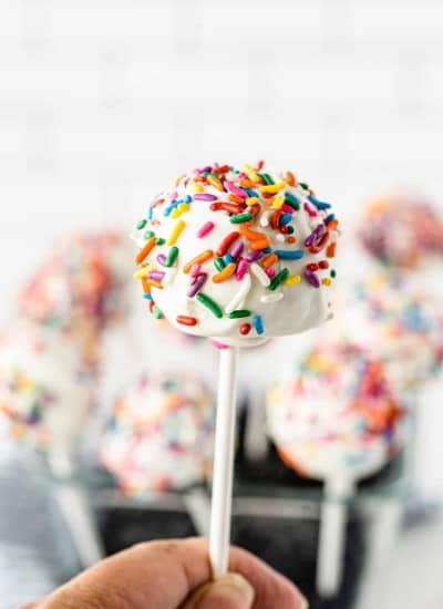 Homemade cake pops