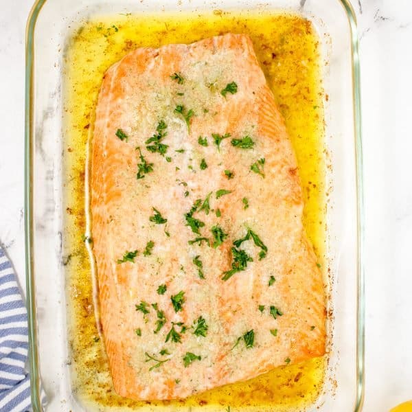 Easy Oven Baked Salmon Recipe - Just 3 ingredients!