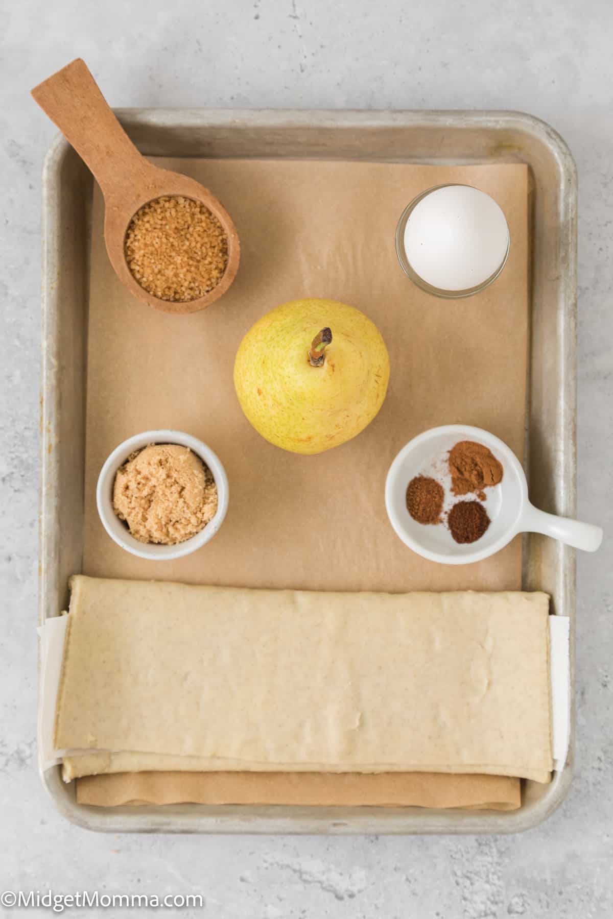 Pear Turnovers Recipe ingredients