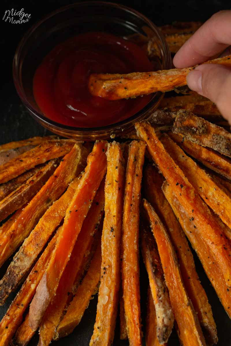 crispy baked sweet potato fries