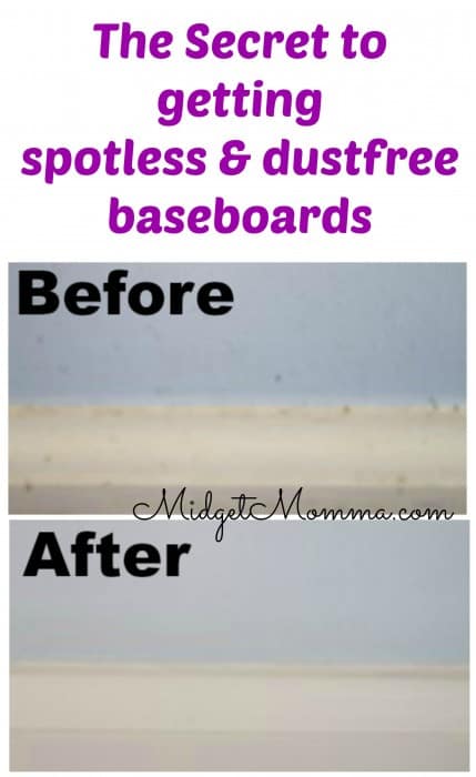 secret to spotless baseboards