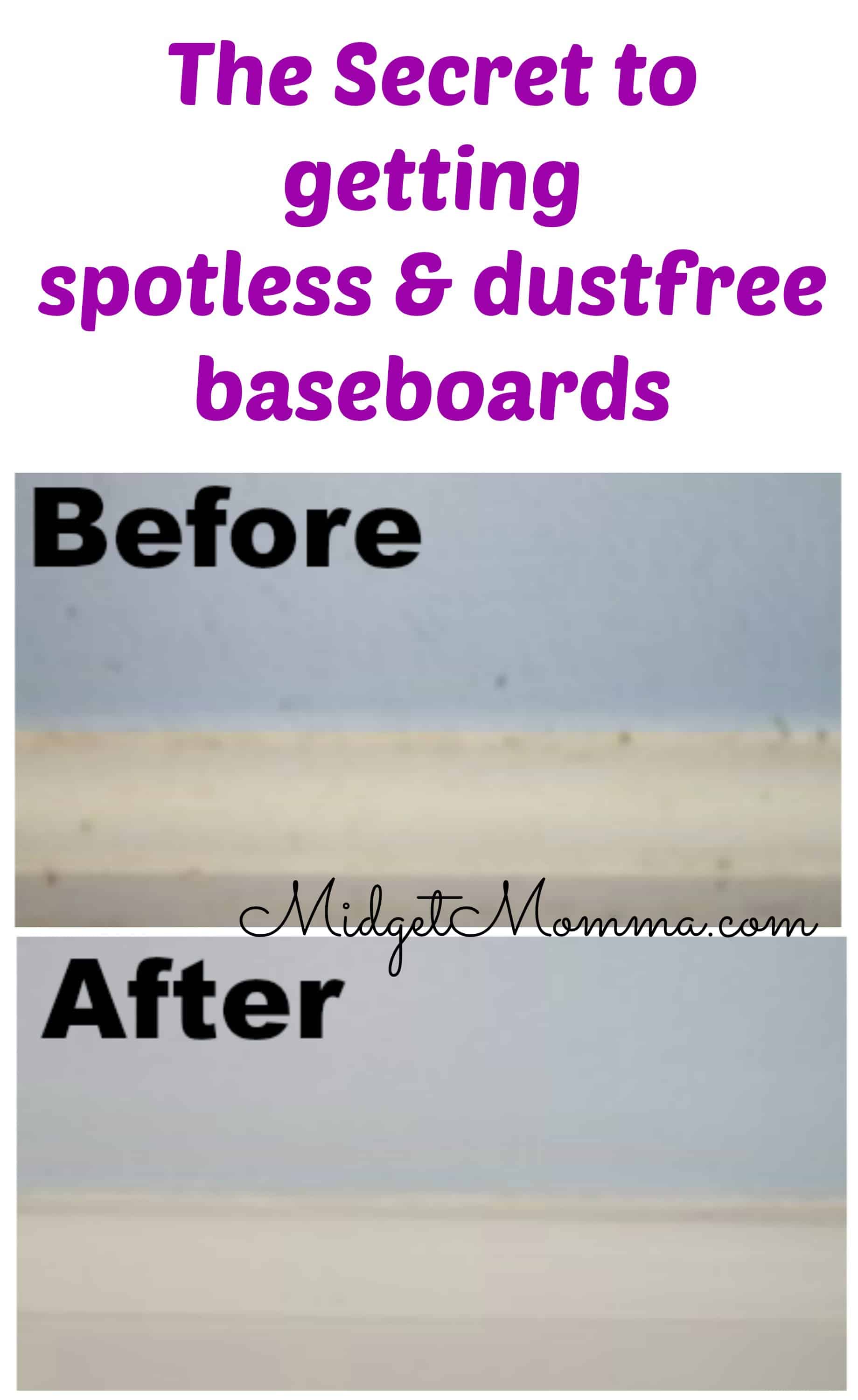 Clean Baseboards and keep them DustFree
