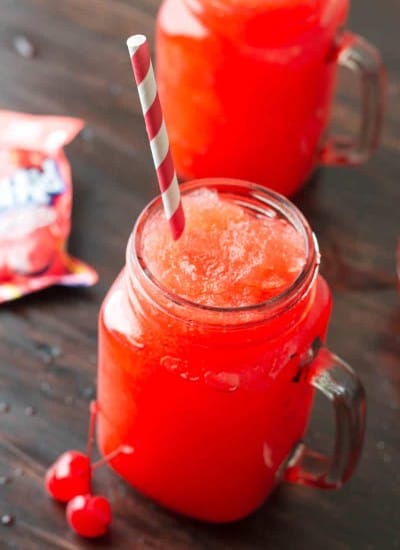 Cherry Homemade Slushie