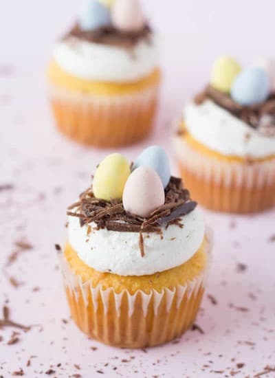 Chocolate Nest Cupcakes