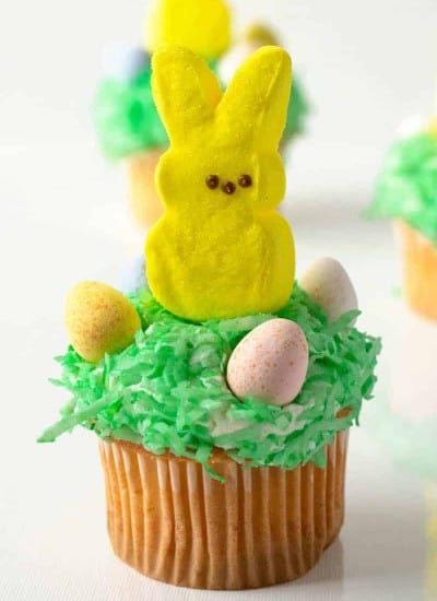 Easter Bunny Peeps Cupcakes