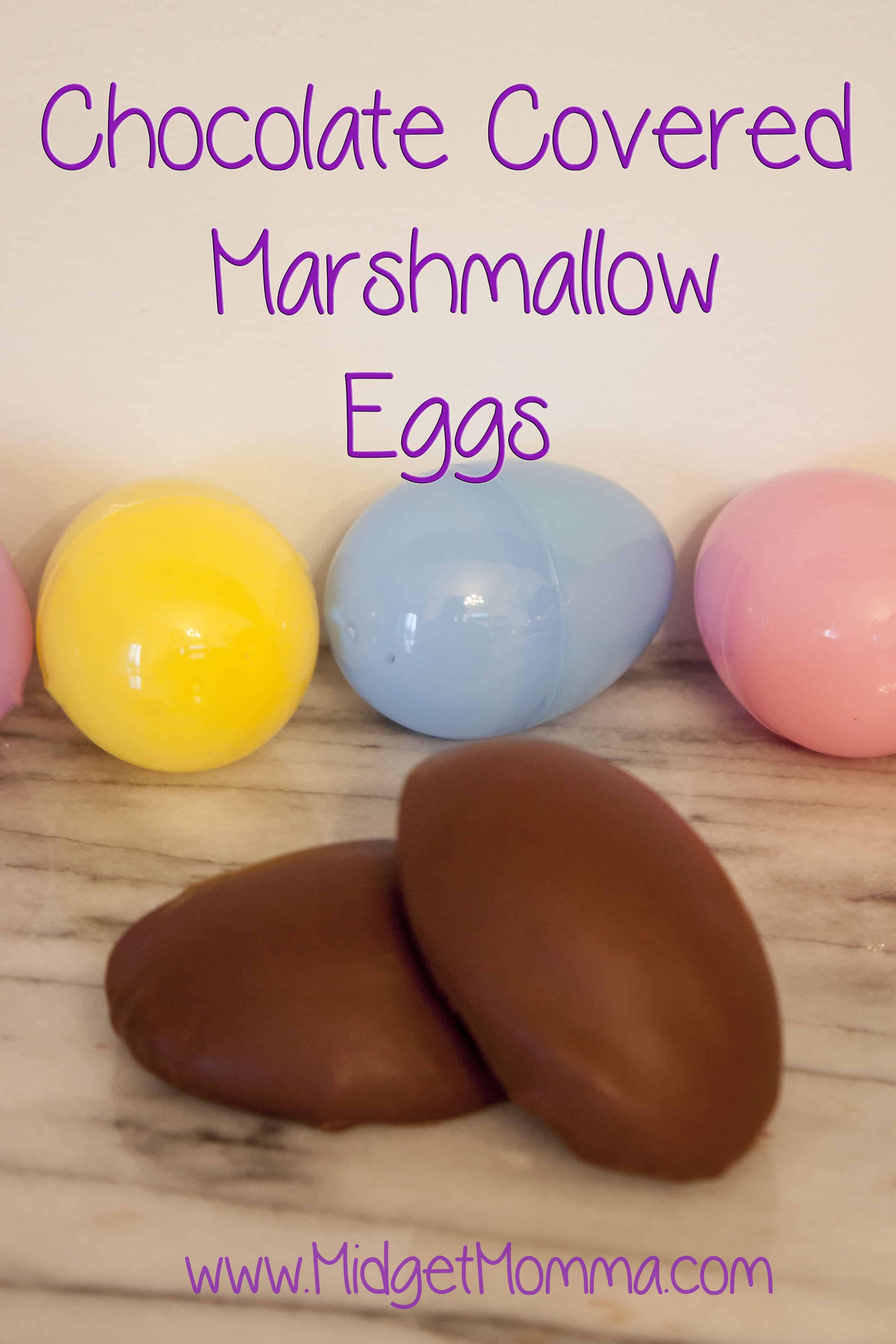 Homemade Chocolate covered Marshmallow Eggs