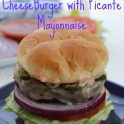 Jalapeno Jack CheeseBurger with Picante Mayonnaise are a great fun twist on the classic hamburger. The Pepper Jack Cheese and jalapenos add that great spice