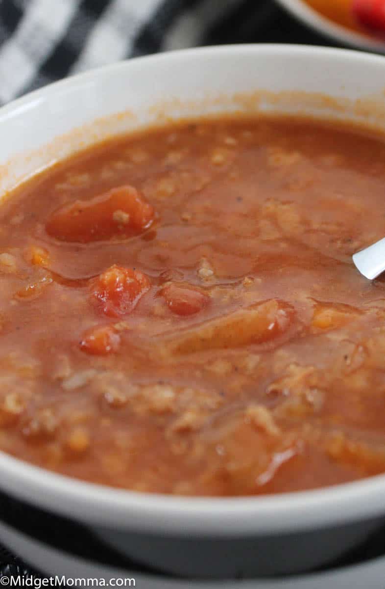 Slowcooker Stuffed Pepper Soup