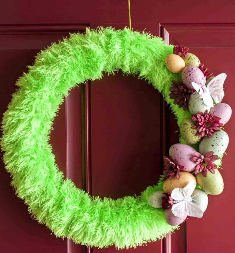 DIY Easter Egg Wreath Easy Easter Wreath Craft