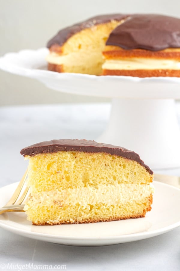 Slice of Boston Cream Pie