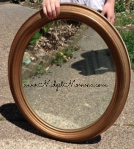 DIY Chalk paint mirror