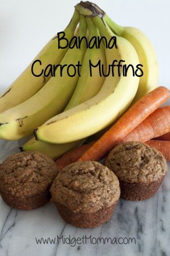 Banana Carrot Muffins might sound like an odd combination but its like combining banana muffins and a carrot cake! Kids will love these muffins.