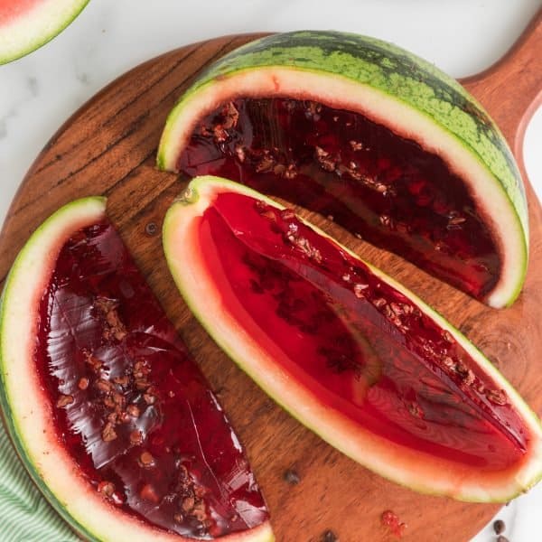 Watermelon JellO Slices Recipe (How to Fill a Watermelon with Jello)