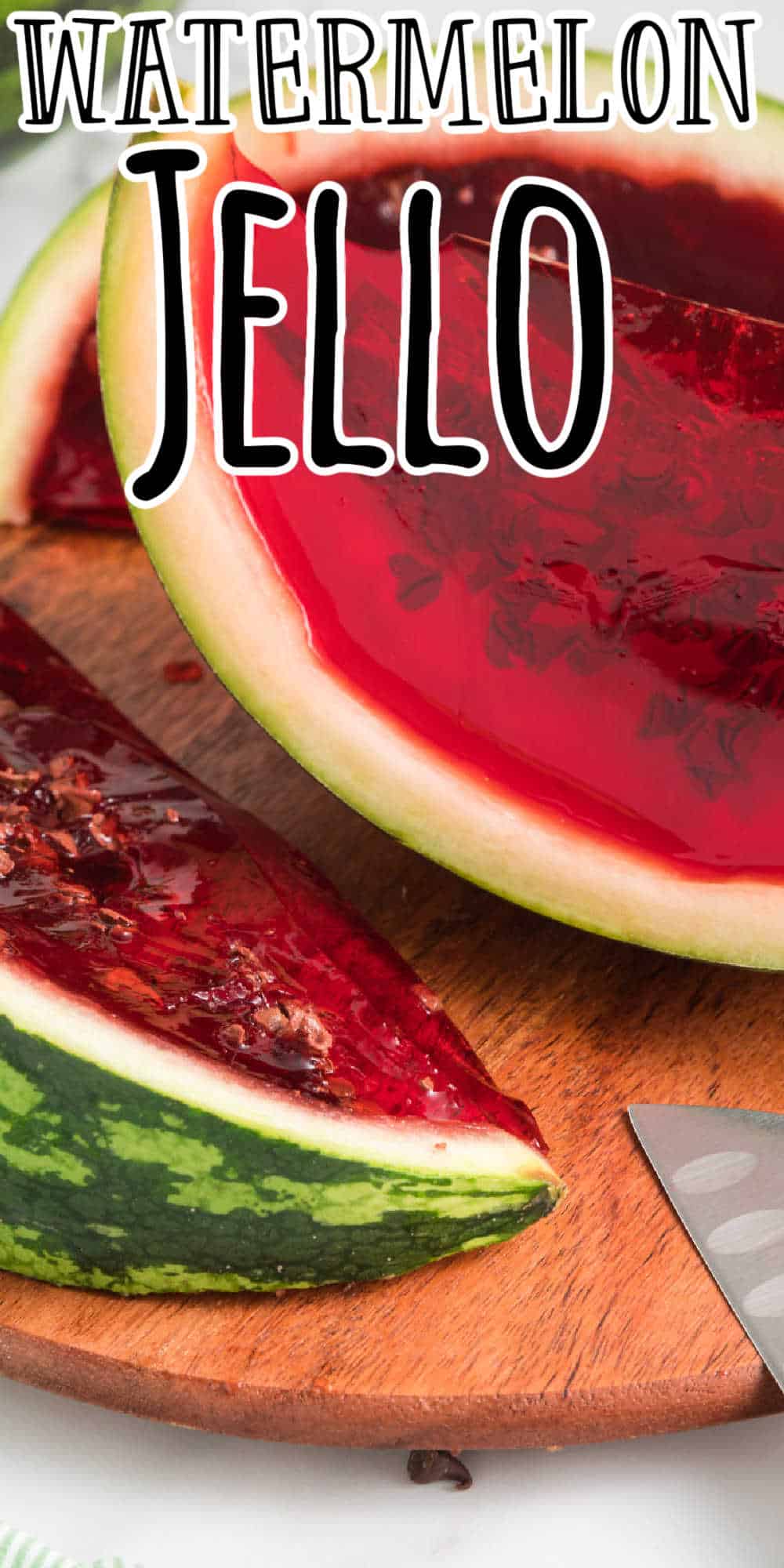 Watermelon JellO Slices Recipe (How to Fill a Watermelon with Jello)