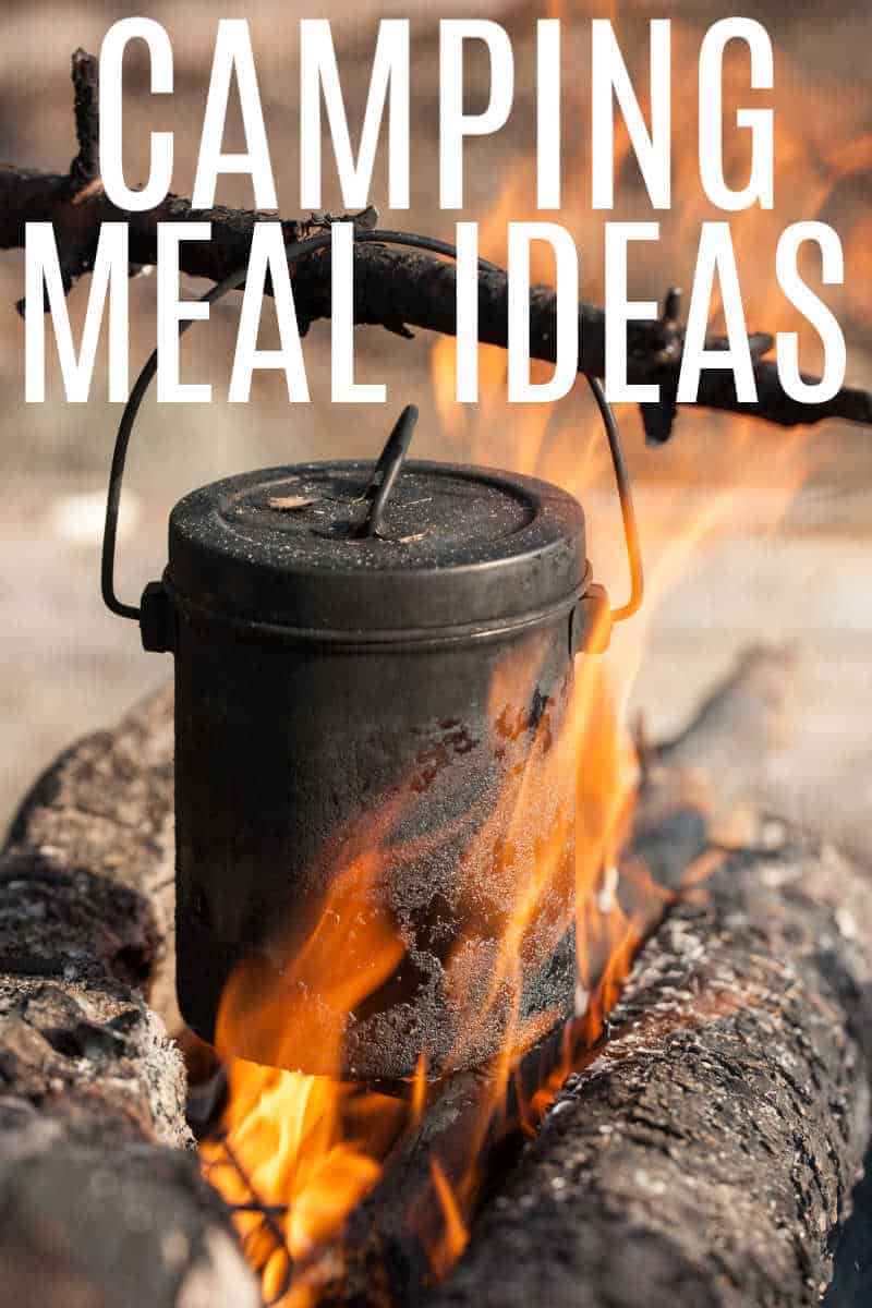 CAMPING MEAL IDEAS - Tourist kettle on a fire close up