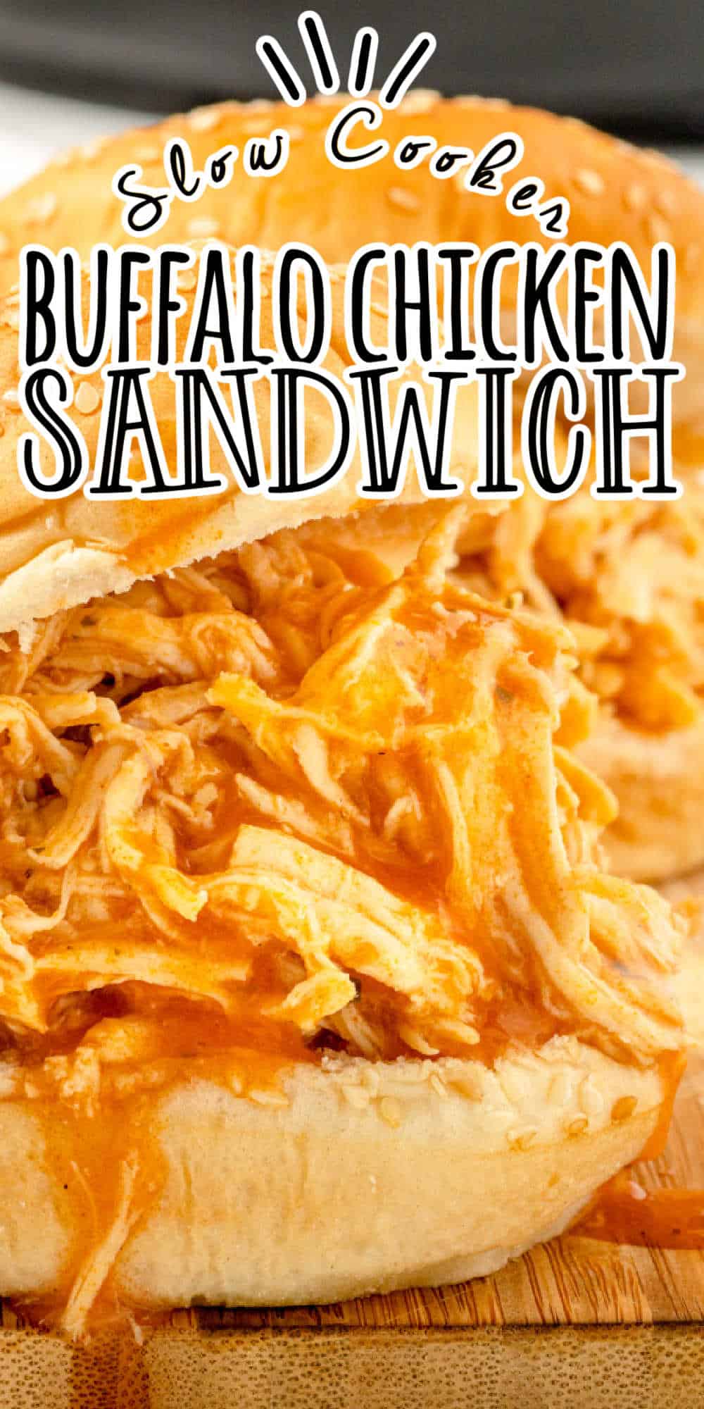 Shredded Buffalo Chicken Sandwiches (Instant Pot & Slow Cooker)