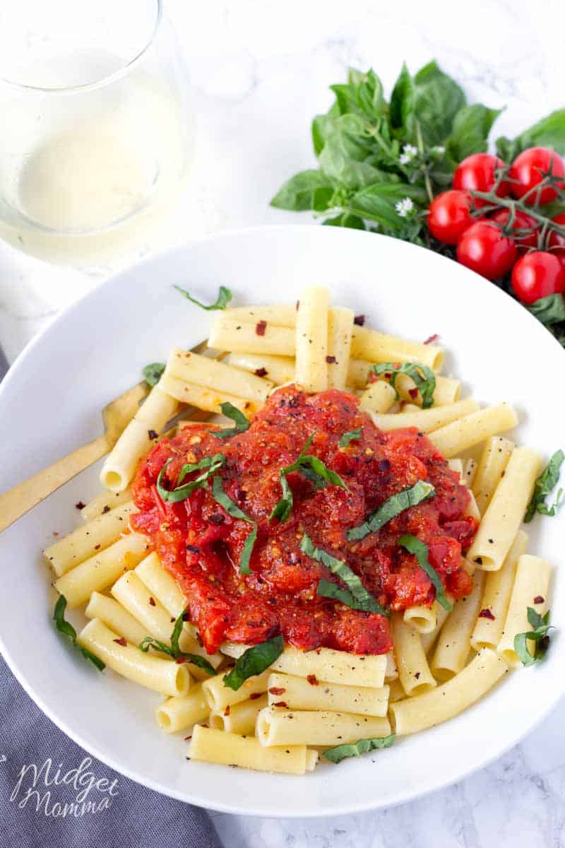 Spicy Cherry Tomato Pasta Sauce (Done in 30 minutes!)