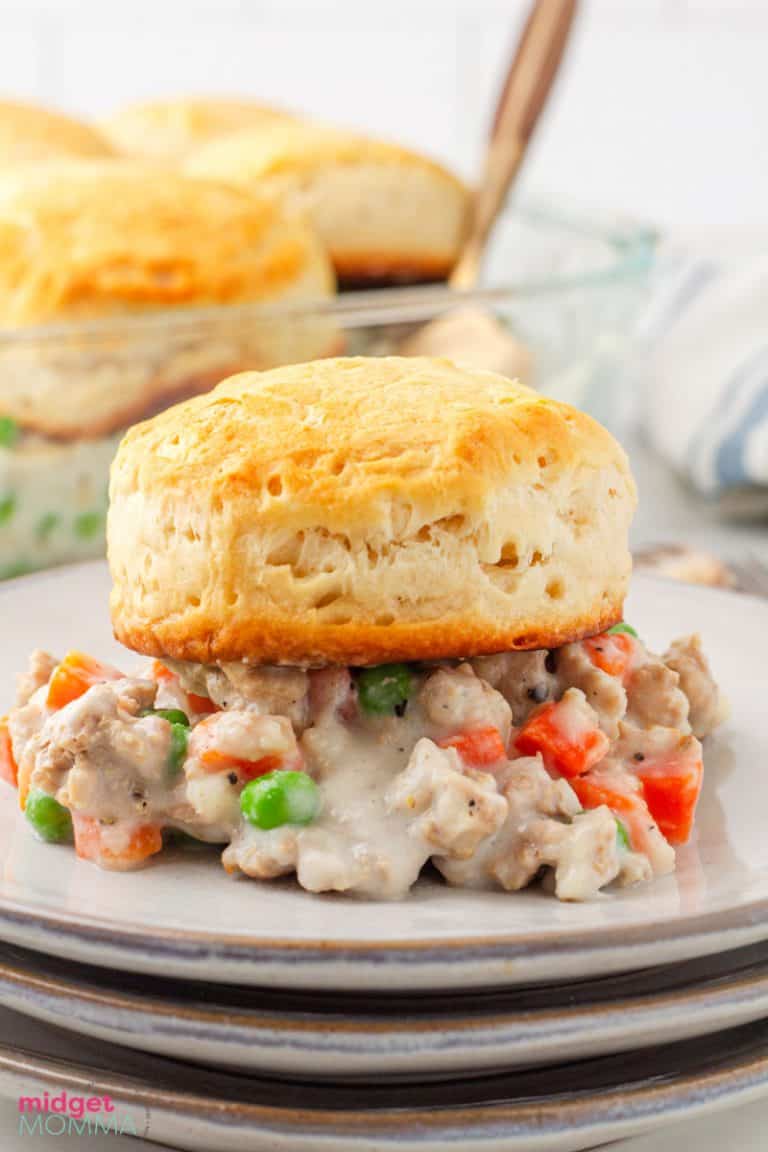 Chicken Biscuit Pot Pie Recipe (Easy comfort food!)