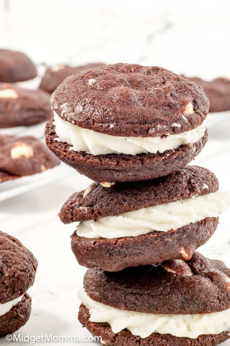 Chocolate cookie sandwiches