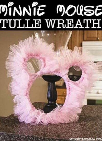 DIY Minnie Mouse Tulle Wreath