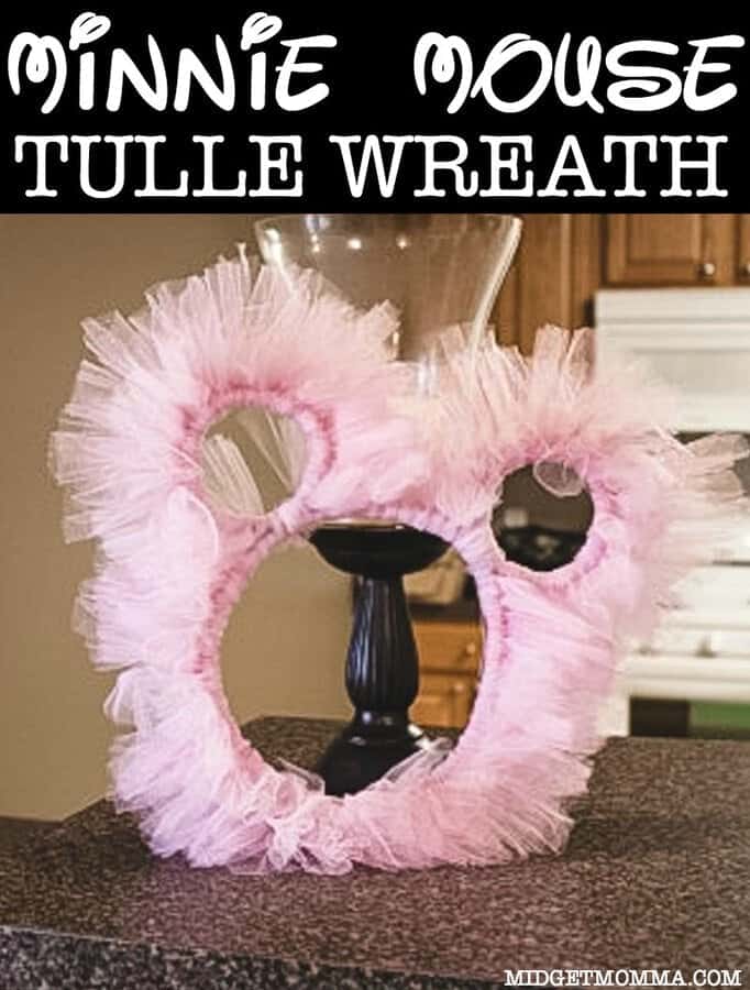 DIY Minnie Mouse Tulle Wreath