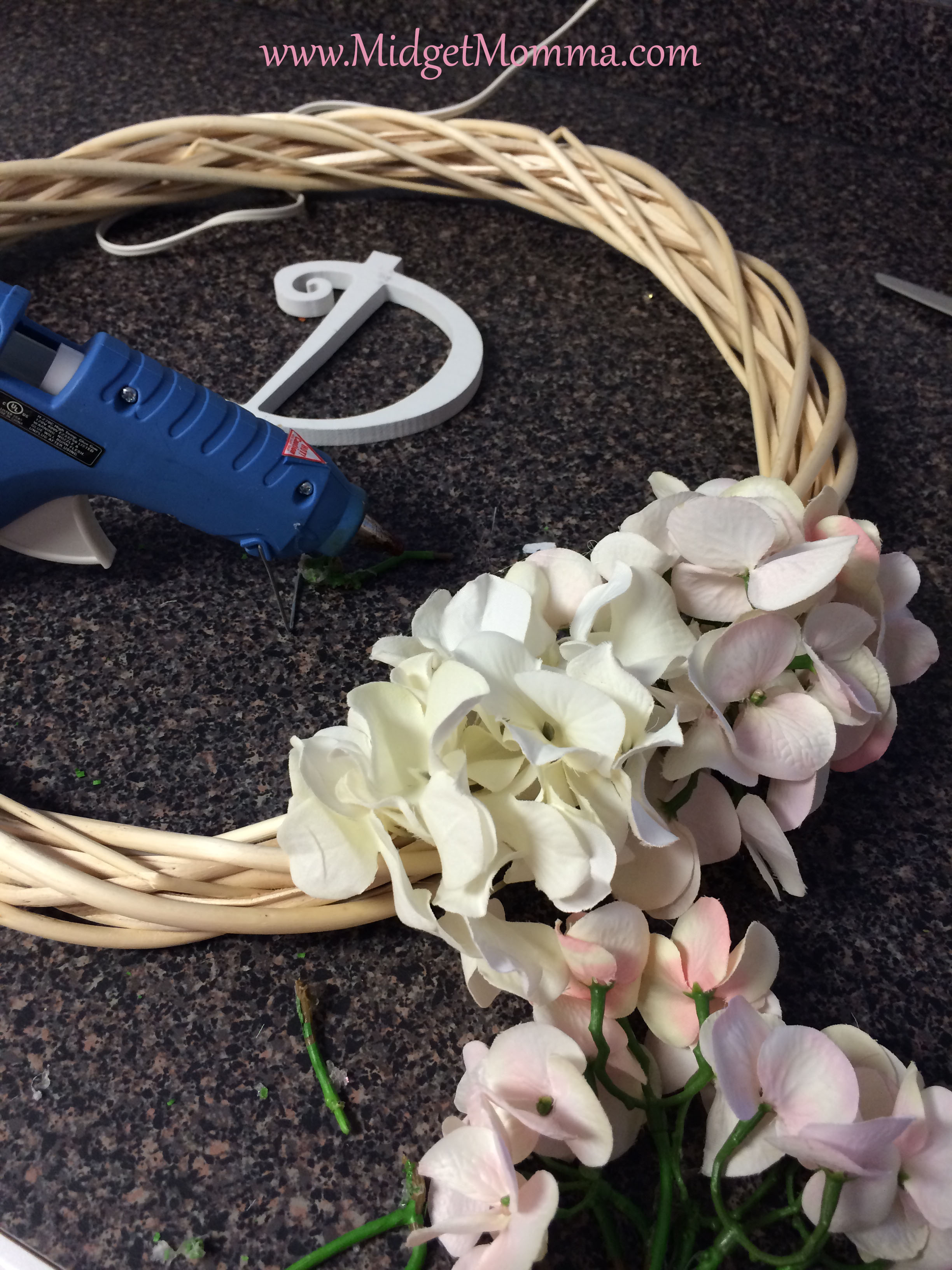DIY Hydrangea Wreath