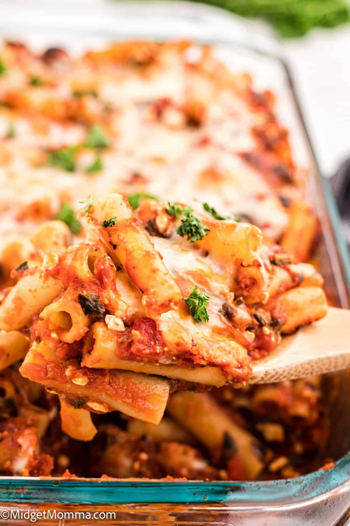 Spoonful of Sausage and Spinach Baked Ziti recipe