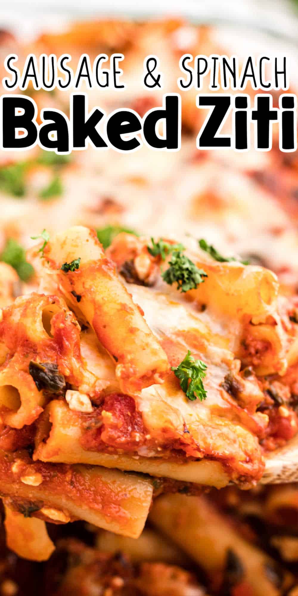 Sausage and Spinach Baked Ziti Recipe