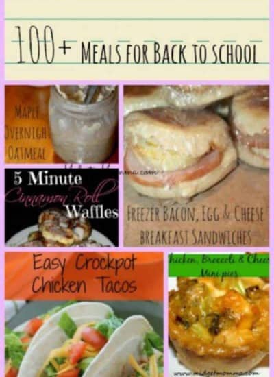 Back to school Meal Planning Meal ideas 100+ meal ideas, Breakfasts, snacks, lunch and dinner meals to help you meal plan for back to school, easy meal idea
