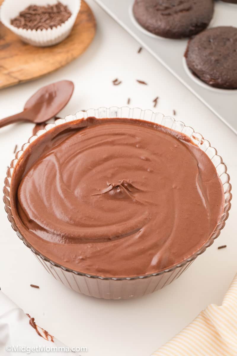 bowl of Grandma's Old Fashion Chocolate Frosting