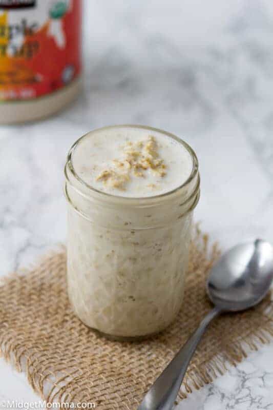 Easy Maple Overnight Oats Recipe • MidgetMomma