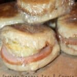 Egg & Cheese Breakfast Sandwiches make these breakfast sandwiches ahead of time, freeze and reheat in the microwave for an easy breakfast.