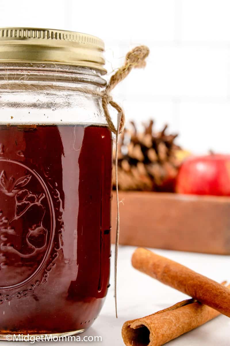 Jar of Cinnamon Dolce Syrup Recipe