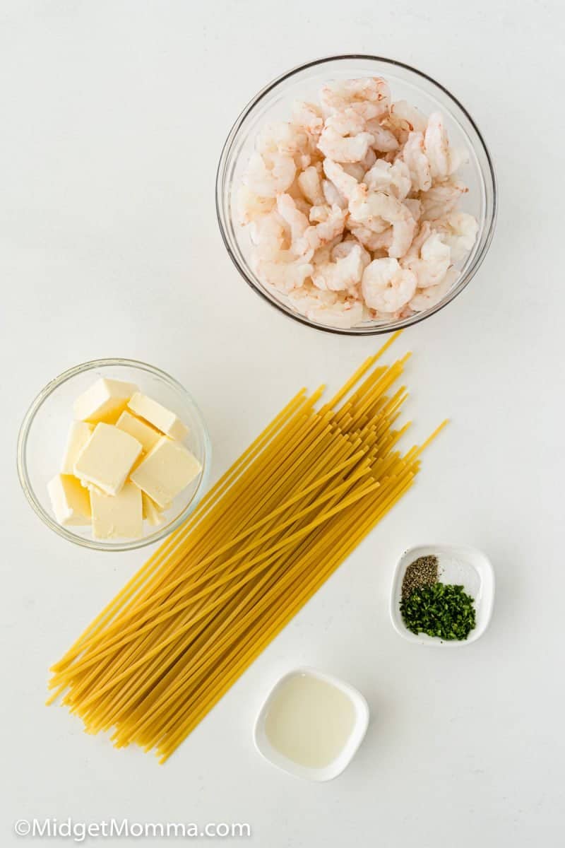 Shrimp Pasta Recipe ingredients