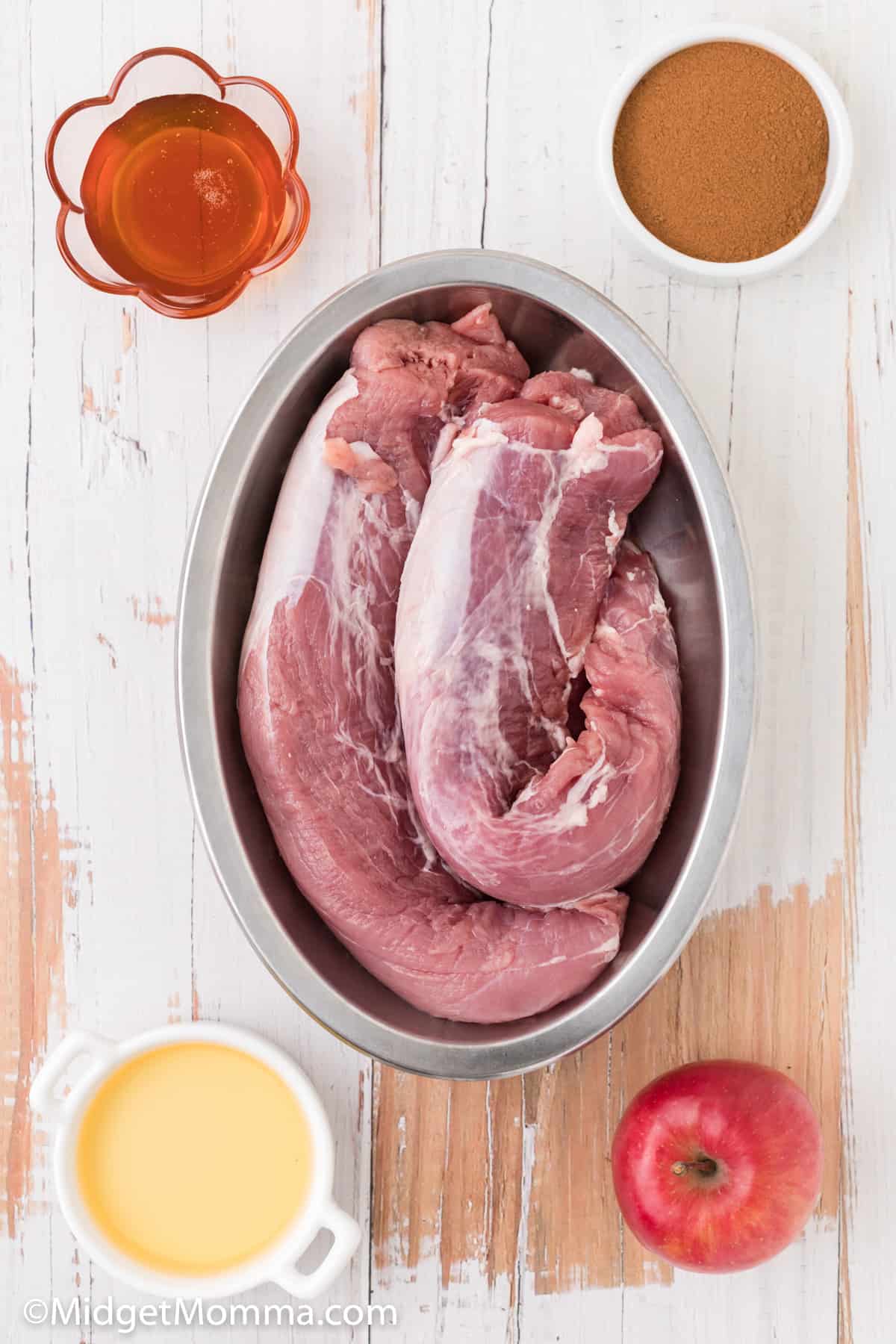 Slow Cooker Pork Tenderloin and Apples ingredients