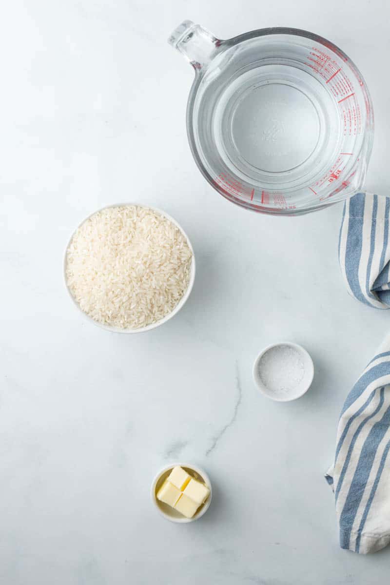 How to Make Oven Baked Rice ingredients