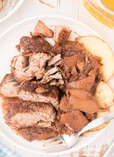 Slow Cooker Pork Tenderloin and Apples