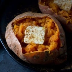 how to microwave sweet potato