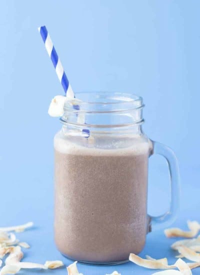 Banana Chocolate Coconut Smoothie