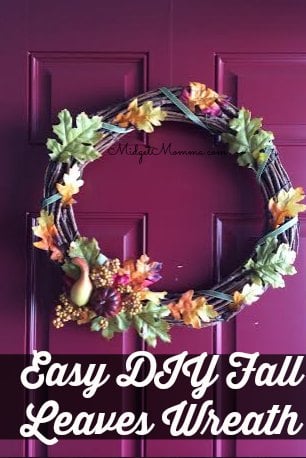 Easy DIY Fall Leaves Wreath