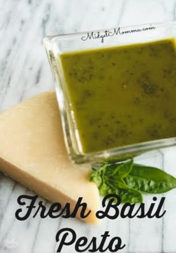 Pesto made with fresh basil