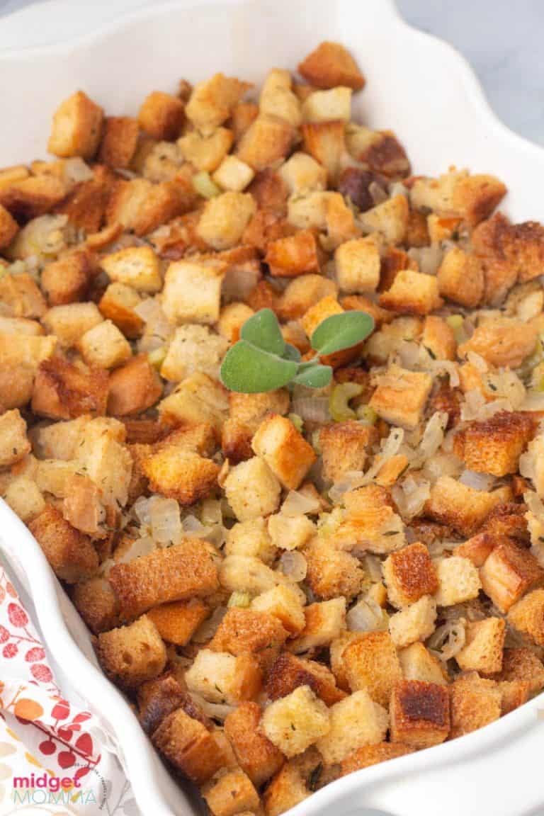 Rosemary Sage Homemade Stuffing (Made with fresh bread)