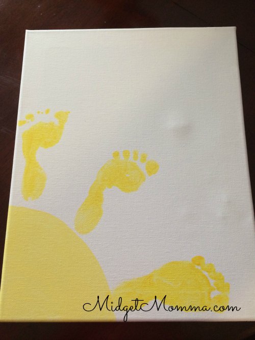You Are My Sunshine Baby Memories DIY Canvas how to