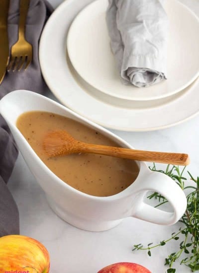 apple cider turkey gravy