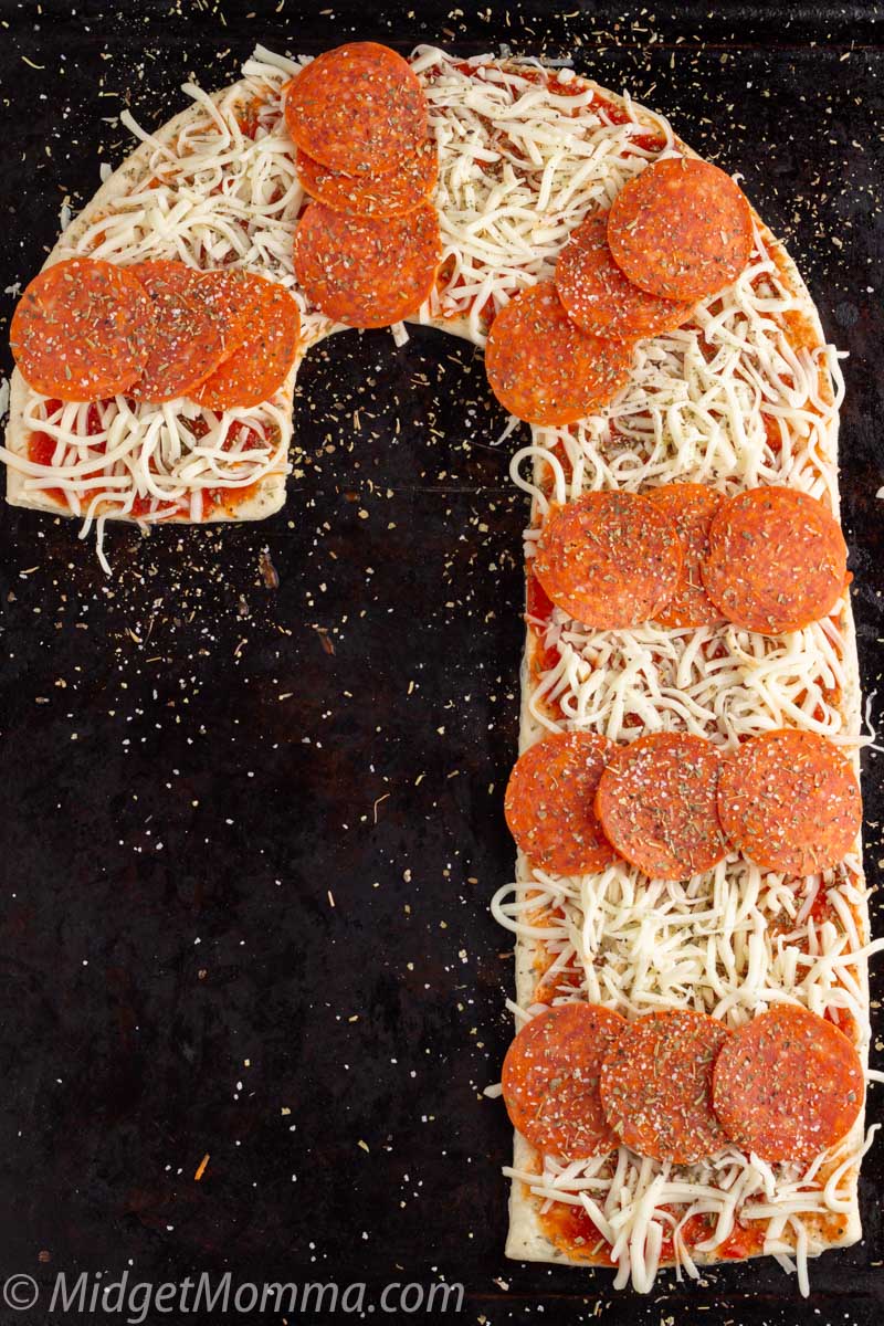 Candy Cane Pizza