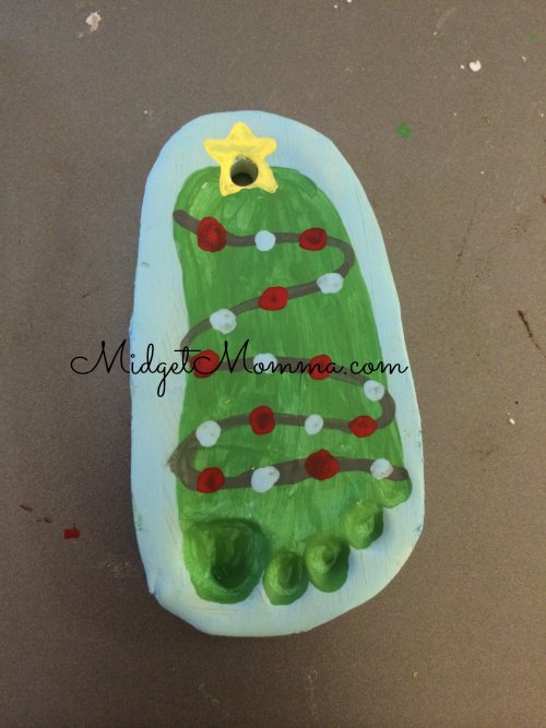 DIY homemade Air Dry Clay Baby Foot Print Ornament DIY homemade Air Dry Clay Baby Foot Print Ornament