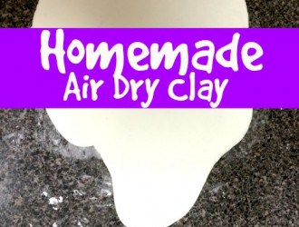 homemade air dry clay